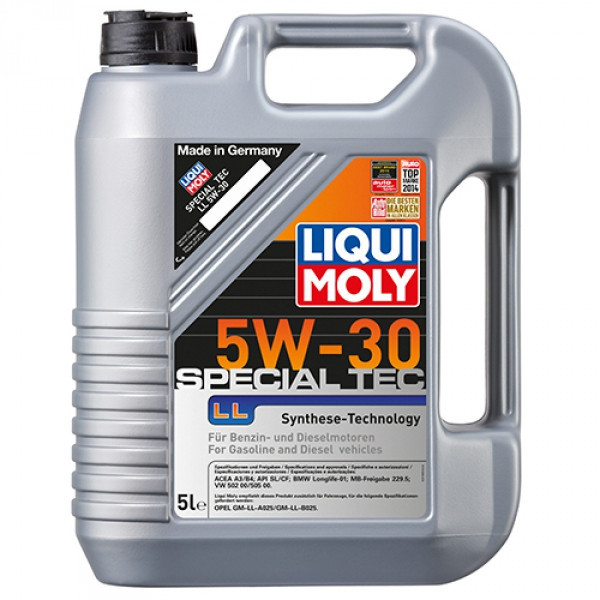 Синтетическое моторное масло - Liqui Moly Special Tec LL SAE 5W-30 5 л. - фото 1 - id-p5255268