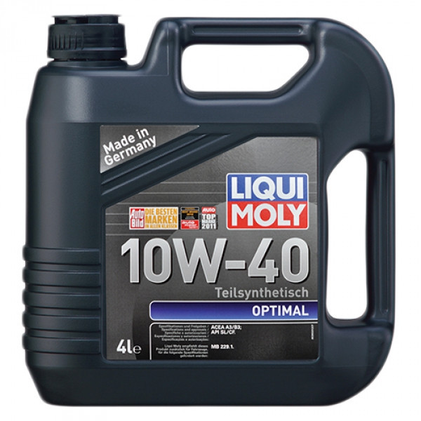 Полусинтетическое моторное масло - Liqui Moly Optimal SAE 10W-40 4 л. - фото 1 - id-p5357346