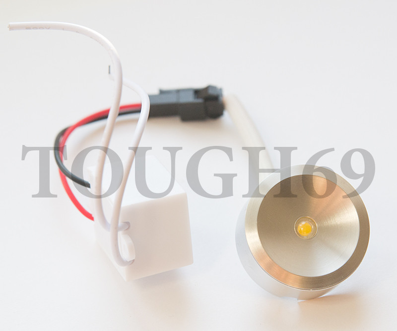 Мебельный светодиодный светильник LED 1w DL-C101 Теплый белый - фото 1 - id-p5360365