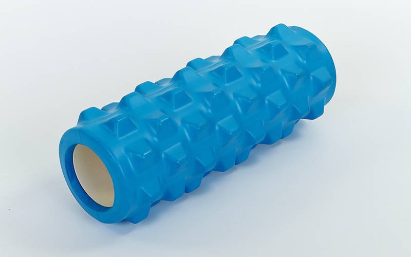 Роллер массажный (Grid Roller) для йоги,пилатеса L - 31см, d - 10 см Синий - фото 1 - id-p5221202