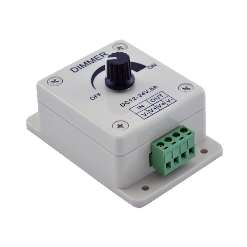 Стационарный диммер 8A 96W 12V (knob) для светодиодной ленты - фото 1 - id-p4775160