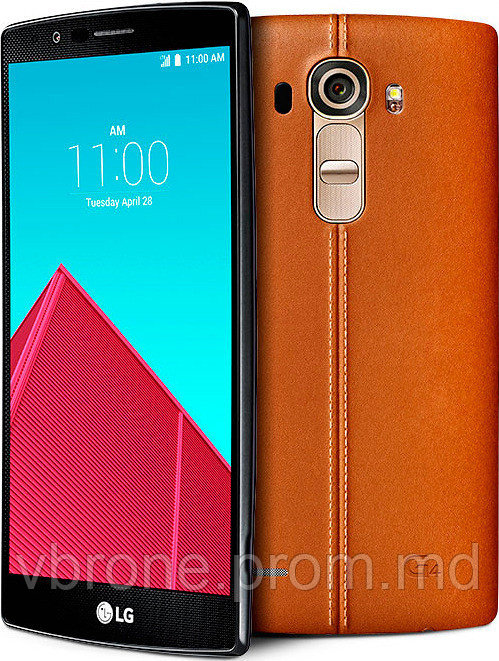Бронированная защитная пленка для LG G4 (Genuine Leather Brown) - фото 1 - id-p3868682
