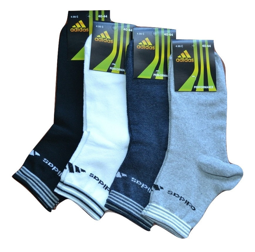 Носки мужские спортивные Adidas (сетка) размер 41-44 (разные цвета) - фото 1 - id-p5349831