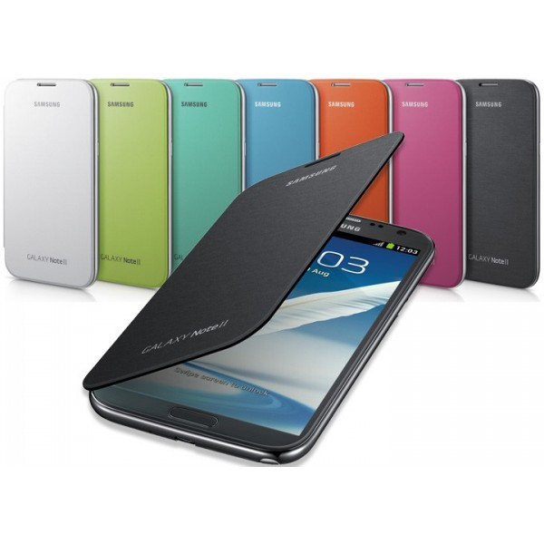 Dilux - Чехол - книжка Samsung Galaxy Note II 2 N7100 Flip Cover черный - фото 1 - id-p5436090