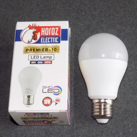Светодиодная лампочка Horoz Electric LED 10W E27 6400K традиционная MMD-535345 - фото 1 - id-p5439336