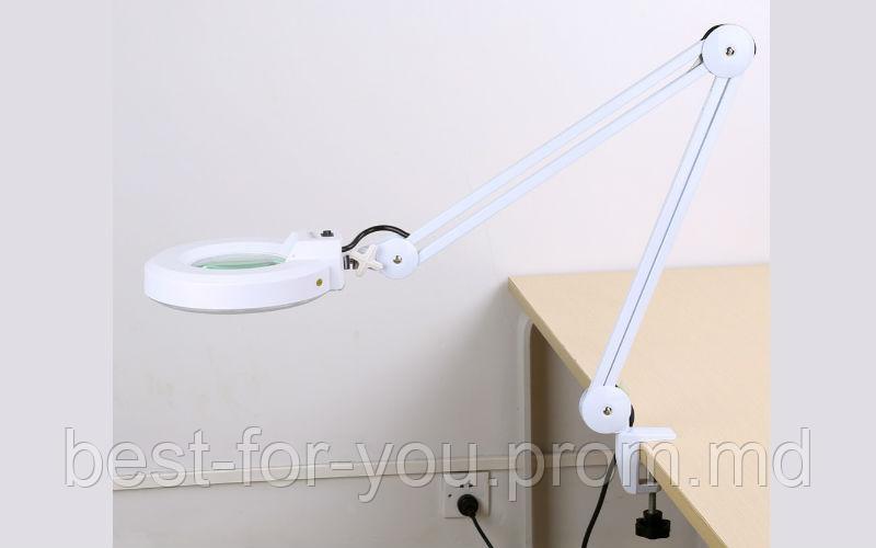 Лампа лупа косметологическая на струбнице / Lampa lupa pentru masa - фото 1 - id-p5456726