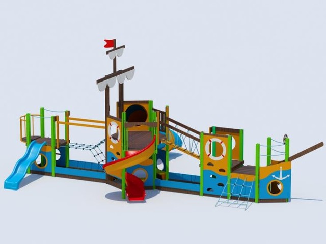 Игровой комплекс модель Т18 (Детская площадка) - фото 1 - id-p742174