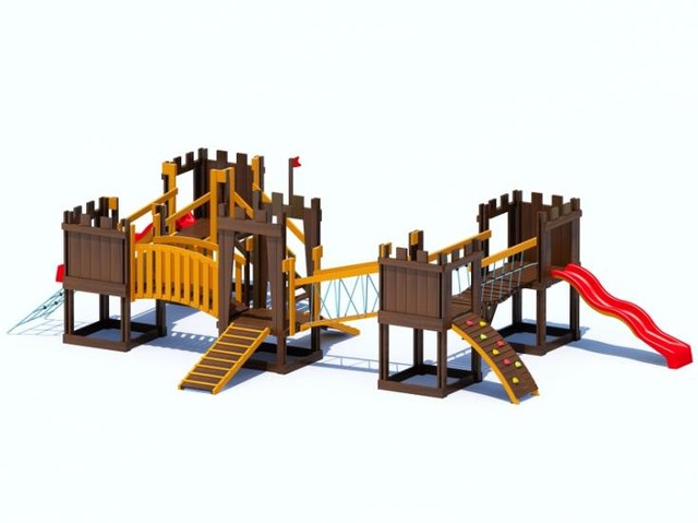 Игровой комплекс модель: Т07 (Детская площадка) - фото 1 - id-p742178