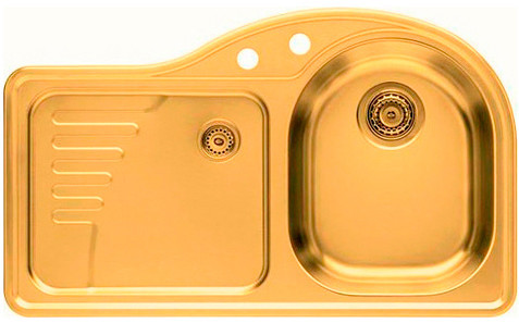 Alveus Кухонная мойка Alveus Monarch Collection Futur 40R (90-84x51см) gold(1070750) - фото 1 - id-p5522002
