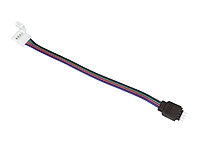 Соединительный коннектор 4pin папа + зажим для светодиодной ленты RGB SMD 5050 RGB (2 jack)