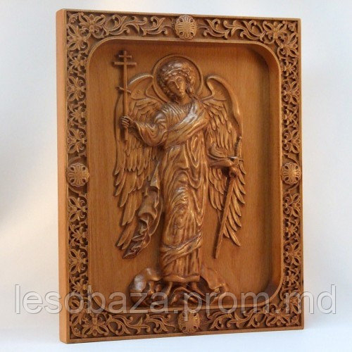 Ангел Хранитель - резная икона из дерева - фото 1 - id-p5531336