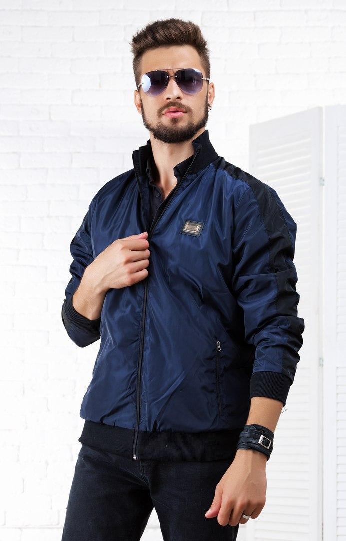 Стильная ветровка куртка для мужчин из прочной плащевки, лого Dolce and Gabbana - фото 1 - id-p5537333