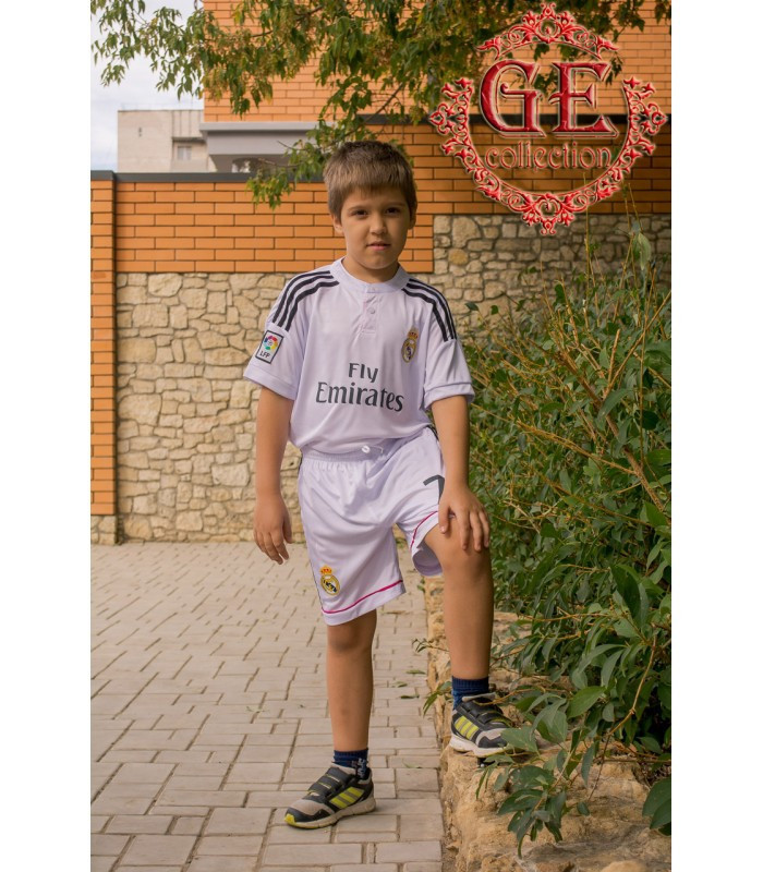 Детская футбольная форма для тренировок шорты и футболка, Реал и Манчестер - фото 1 - id-p5537886