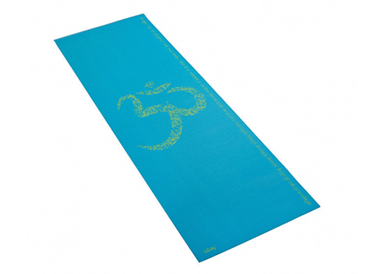 Коврик для йоги Лила Ом (Leela Om) 4 мм Bodhi Голубой - фото 1 - id-p5539767