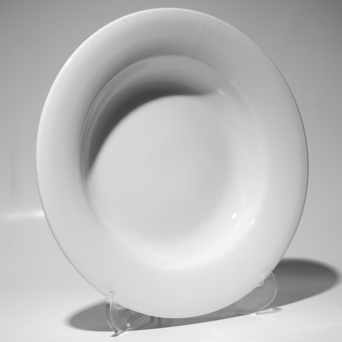 Тарелка суповая белая фарфор 200 мл 20 см F2075-8 - фото 1 - id-p5561386