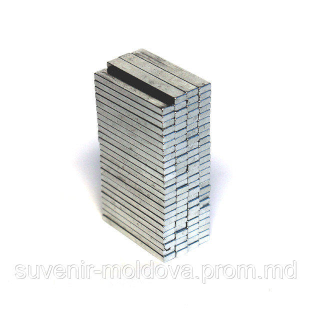 Неодимовый магнит пластина 20х3х1,5 мм - фото 1 - id-p4788856