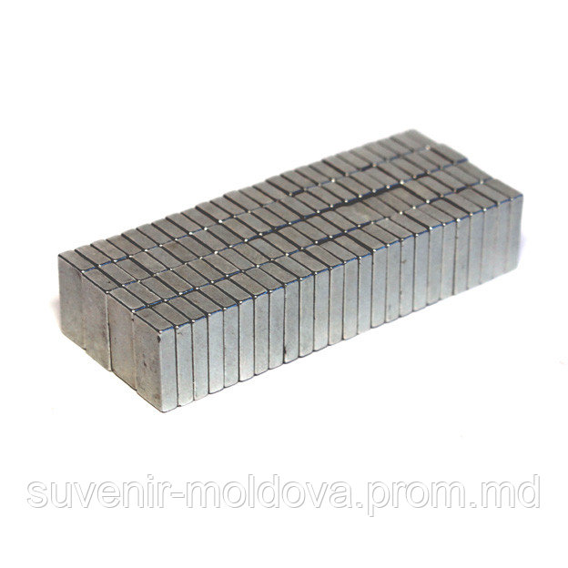 Неодимовый магнит пластина 10х5х2 мм - фото 1 - id-p5582143