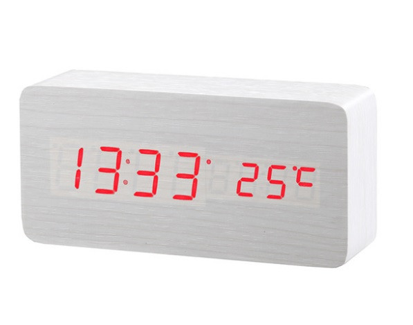 Деревянные часы LED Wooden Clock 1299 - фото 1 - id-p5617188