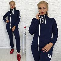 Женский стильный спортивный костюм, реплика бренда Adidas, серия он и она, батальные размеры