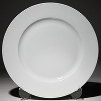 Тарелка белая круглая с бортом 23 см F0087-9