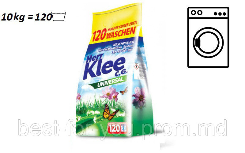 Порошок Herr Klee Universal 10kg / Detergent UniversalHerr Klee 10kg - фото 1 - id-p5674589