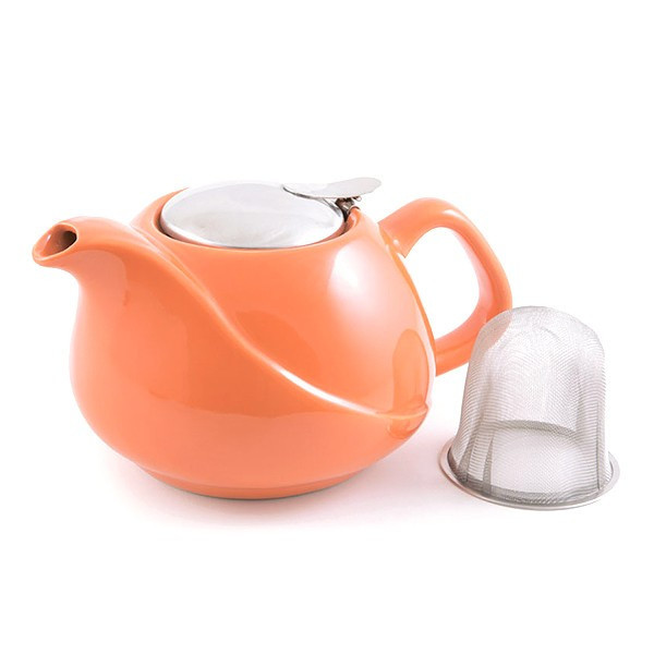 Чайник заварочный керамический Fissman 750 мл оранжевый, 9205 F - фото 1 - id-p5675612
