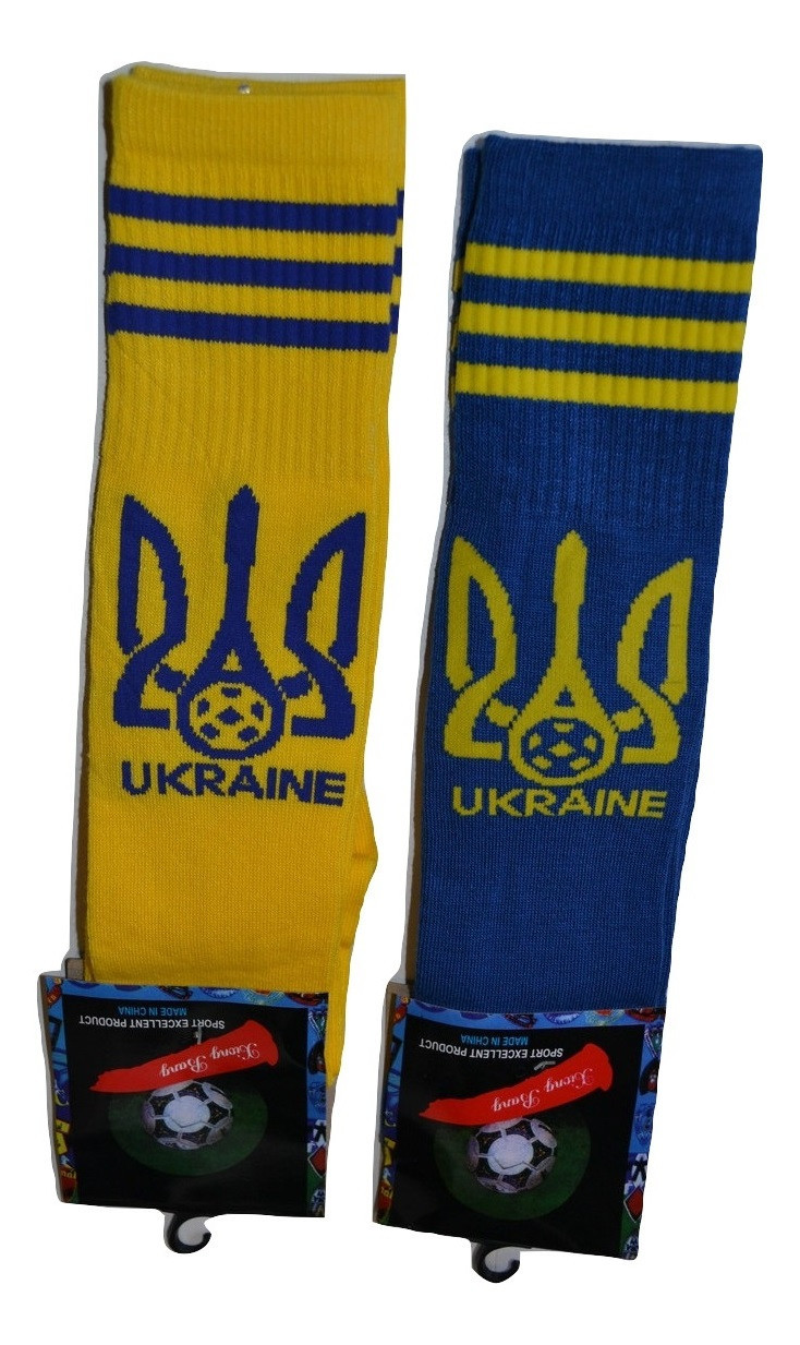 Гетры футбольные детские Сборной Украины цвет - синий - фото 1 - id-p5718807