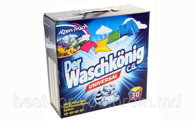 Порошок Waschkonig Universal 2,5кг / Detergent Waschkonig Universal 2,5kg - фото 1 - id-p5735363