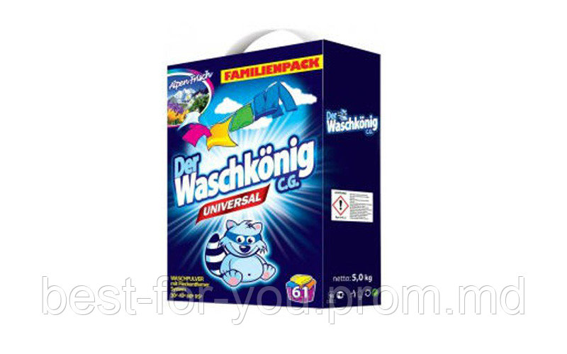 Порошок Waschkonig Universal 5кг / Detergent Waschkonig Universal 5kg - фото 1 - id-p5735364