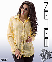 Желтая блуза - 7837
