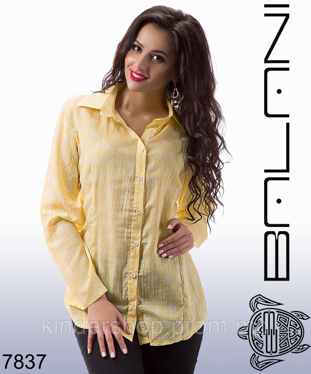 Желтая блуза - 7837 - фото 1 - id-p5737012