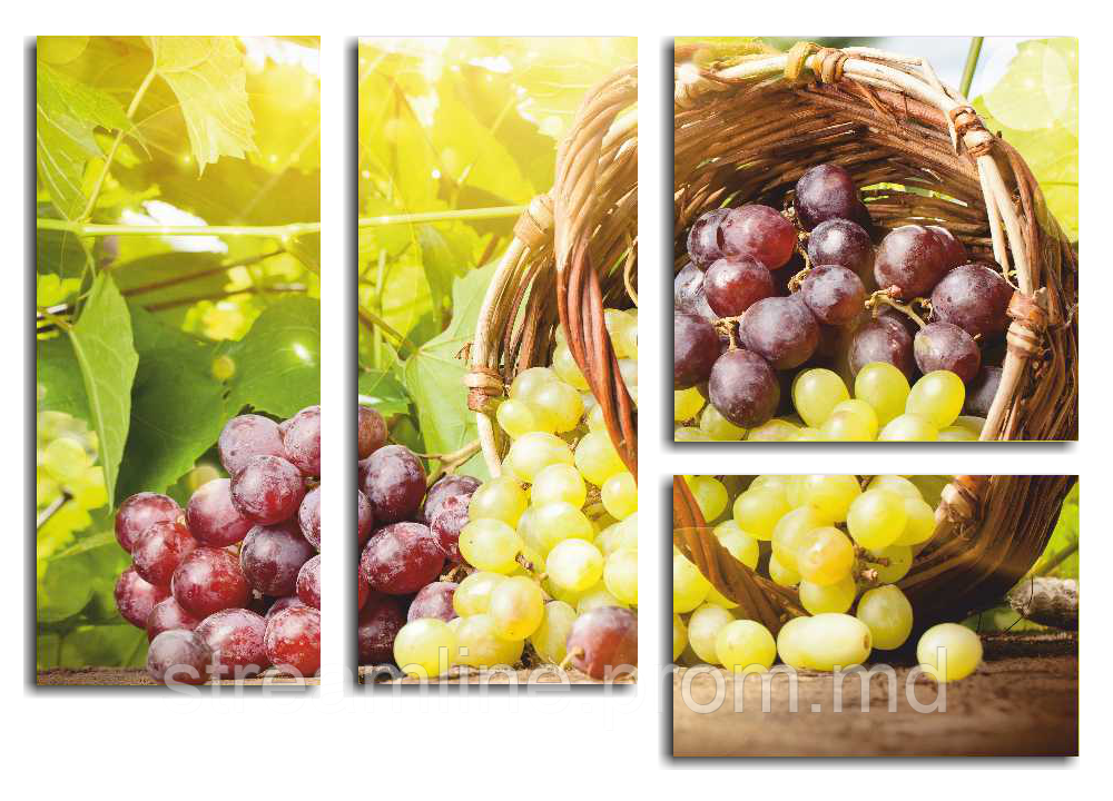 Корзина с виноградом - фото 1 - id-p5747665