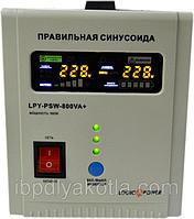ИБП Logicpower LPY-B-PSW-800+ (560Вт), для котла, чистая синусоида, внешняя АКБ