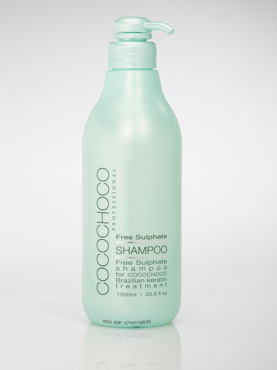 Шамнунь загрепляющий эффект, безсульфатный, после процедуры, "Free Sulphate Shampoo", Cocochoco, 1000ml - фото 1 - id-p5752579