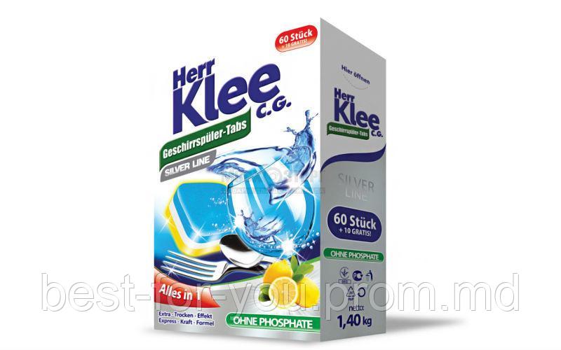 Таблетки для посудомоечных машин Herr Klee, 70 шт / Tablete pentru masia de spalat vase Herr Klee 70buc - фото 1 - id-p5752610