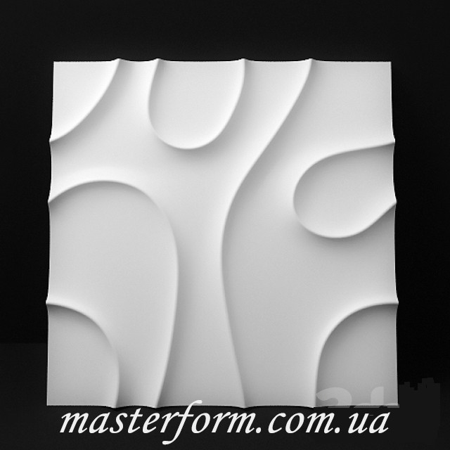 Пластиковая форма для изготовления 3d панелей "Вуаль" 50*50 (форма для 3д панелей из абс пластика) - фото 1 - id-p5752834