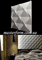 Пластиковая форма для изготовления 3d панелей "Пирамидки" 50*50 (форма для 3д панелей из абс пластика)