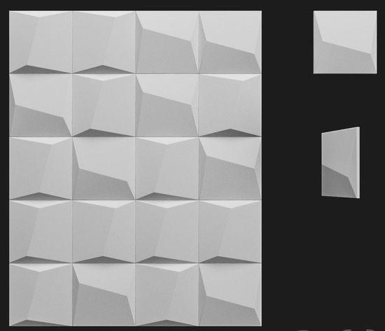 Пластиковая форма для 3d панелей "Пронто" 20*20 x4 (форма для 3д панелей из абс пластика) - фото 1 - id-p5752949