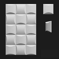 Пластиковая форма для 3d панелей "Бордо" 20*20 x4 (форма для 3д панелей из абс пластика)