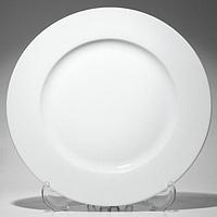 Тарелка белая круглая с бортом 18 см F0087-7