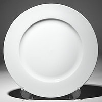 Тарелка круглая с бортом белая 25,5 см F0087-10