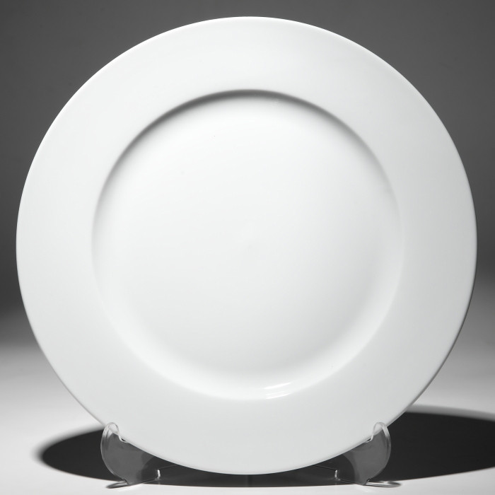 Тарелка круглая с бортом белая 25,5 см F0087-10 - фото 1 - id-p5550639
