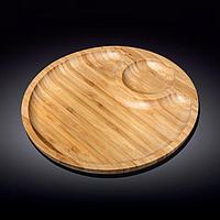 Блюдо круглое Wilmax Bamboo 30,5 см 2-х секц. WL-771044