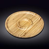 Блюдо круглое Wilmax Bamboo 30,5 см 2-х секц. WL-771048