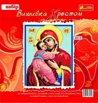 Икона Владимирской Богоматери (19х20 КРАСНАЯ)