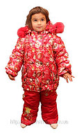 Комбинезон детский утепленный (штаны+куртка) красный