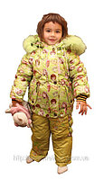 Комбинезон детский утепленный (штаны+куртка) салатовый