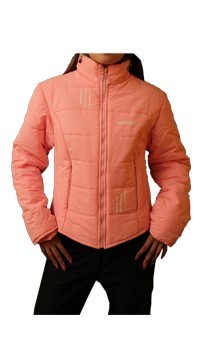 Куртка приталенная утепленная розовая - фото 1 - id-p41116