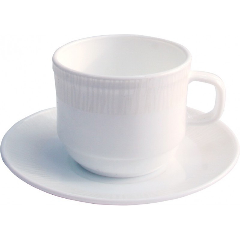 Чашка с блюдцем Astera White Queen 250 мл 2 пр A0130-16111 - фото 1 - id-p5563195