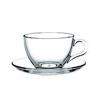 Чашка чайная с блюдцем Pasabahce Бейсик 97948